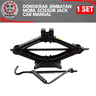 DONGKRAK JEMBATAN MOBIL SCISSOR JACK CAR MANUAL UNIVERSAL/dongkrak mobil/dongkrak buaya mobil 2 ton