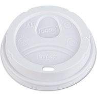 Georgia-Pacific Dixie 10 oz.to 16 oz.Dome Hot Coffee Cup Lids by GP PRO (Georgia-Pacific), White, D9