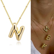 san* Alloy Letter Necklace Fashion Statement Necklace Alloy Texture Chain Necklace