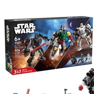 BELA Star Wars Darth Vader/Boba Fett/Stormtrooper Mech 75368/75369/75370