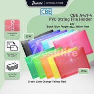 Desklife CBE A4 F4 PVC String Management File Holder 103A 103F -(1s/PCS) Document File Folder A4 hol