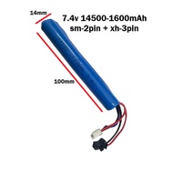 Li-ion 7.4v 14500 1600mAh sm2pin + xh3pin Battery Rechargeable