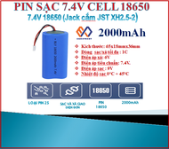 Pin 74v cell 18650 2000mah