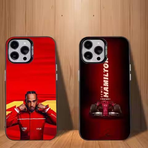 44 L-Lewis H-Hamilton-ES Phone Case For iPhone 17,16,15,14,13,12,11,Mini,Pro,SE,MAX White Matte Shoc