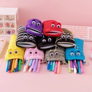 Caterpillar Zipper Pencil Case Beg Penyimpanan Alat Tulis Sekolah Pemegang Pen Comel Sarung Pen Pela