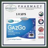 BIO-LIFE MEGA GAZGO (SIMETHICONE) 200MG SOFTGEL CAPS 10'S (EXP 03/2028)
