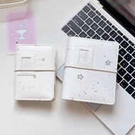 Photo card binder ins white star M5 leather notebook binder