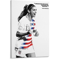 FANCHUANG Alex Morgan Poster For Girls Bedroom Football Posters Paper for Home Decor Motivational Po