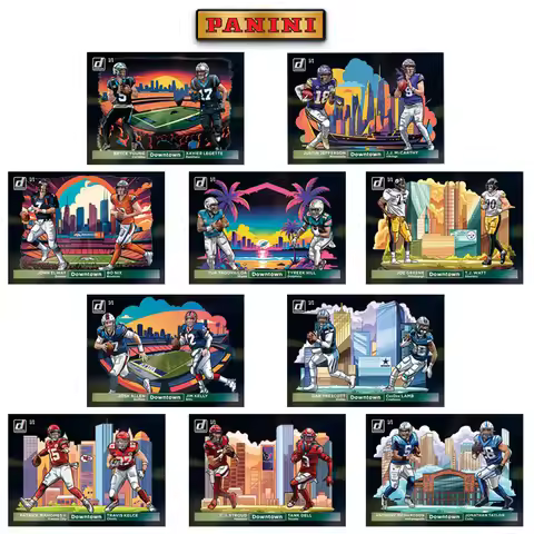 Panini 2024 Nfl Horizontal Downtown Black Joash Allen Tom Brady Justin Jefferson Diy Rugby Star Trad