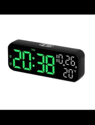 LED數碼電子鐘 Digital LED Alarm Clock  臥室用LED小型數字鬧鐘 - 大號顯示幕 亮度調節 USB充電鬧鐘Small Digital Alarm Clock for Bed
