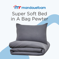 Mandaue Foam Super Soft Bed in A Bag Pewter