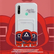 Card Slot Pocket Clear Phone Case for Huawei Y7P Y7A P Smart Z 2021 Honor 9X 9C 10X Lite Y9 Prime 20