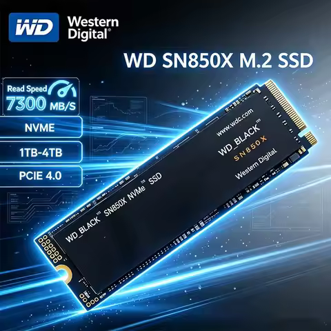 WD Black SN850X PCIe Gen4 NVMe M.2 2280 SSD 1TB 2TB 4TB Western Digital Internal Solid State Drive F