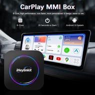MK665 CarPlay AI Box Android 10 Wireless Carplay Wireless Android Auto 4G Wifi Network 4 + 64G สำหรับรถยนต์พร้อม Carplay ดั้งเดิม