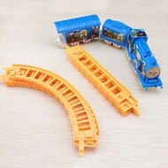 Electric Wooden New Train Track Set With Risky Rail Bridge Kids For Drop