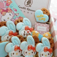 【三麗鷗Sanrio】藍_兔寶寶/Hello Kitty/兔年/收涎餅乾/正版授權