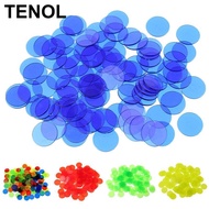 [TENOL] 100Pcs Professional Bingo Game Chips Counting Bingo Chips - Plastic, 1.5cm Diameter