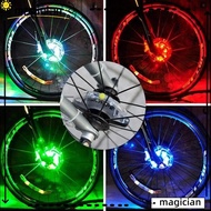 MAG Colorful Bicycle Spoke Lights, USB  Bike Wheel Hub Lights,  Decoration LED Rechargeable Warning Bicycle Lights