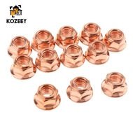 [KOZEEY] 12x M8 Copper Plated Exhaust Manifold 8mm High Temperature Nut for E30