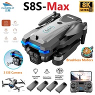 New Arrival S8S Max RC Mini Drone 8K 2.4G WIFI Optical Stream 3 HD Camera Intelligent Obstacle Avoid