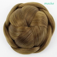 MOCHO Fake Hair Bun Natural Heat Resistant Fiber Trendy Invisible Brown Synthetic Vintage Female Hai