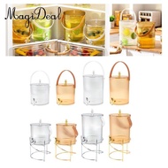 MagiDeal Beverage Dispenser, Beverage Dispenser Container with, Portable, Sturdy Beverage