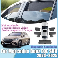 Car Mesh Sunshade For Mercedes Benz EQE SUV 2023 2024 2025 Mesh Coverage Sunshade Visors Shade Winds