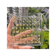 Golden Doudou Storage Box One Gram 1g Storage Bottle Gold Bar Jar Transparent Acrylic Jewelry Pendan