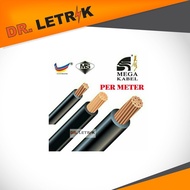 (PER METER) CABLE MEGA 16MM / 25MM SINGLE CORE (BLACK)