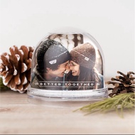 Snow Dome Photoframe - Snow Ball Glitter Custom - Globe Photo