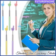 Retractable Teacher Pointer Finger Design Stainless Steel School Teaching Pointer Stick Teacher Supp