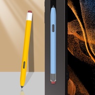 กรณีดินสอสำหรับ Samsung Galaxy Tab S6 Lite S7 S8บวกแท็บเล็ตสัมผัสปากกาสไตลัสกระเป๋าลื่นป้องกันซิลิโคนแขนปก