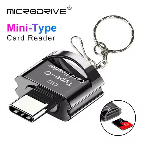 Usb C flash drive adapter / Micro mini SD memory card reader with type C / Type-C Card Reader for Mi