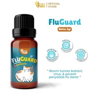 FLU-GUARD 5gr by Golden Paw Cat Medicine for Severe Flu with Antibiotics for Fever, Colds, Sneezing,