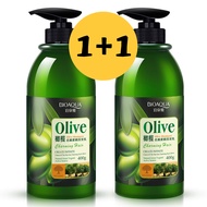 [BUY 1 FREE 1] BIOAQUA Olive Oil Hair Shampoo For Anti Dandruff/Deep Repair/Nourishing