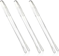 COMNICO Barbecue Tongs Set Food-grade Stainless Steel Cooking Utensils Strawberry Grill Tweezers Large，Korean Japanese BBQ-11 Inches 3 Pack for Salad, Fish, Steak, Grill, Buffet, Meat