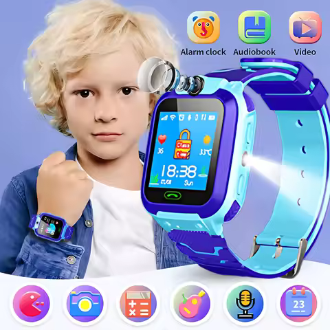 Q12B SIM Smart Watch Kids GPS WIFI Video Call SOS IP67 Waterproof Child Smartwatch Camera Monitor Tr