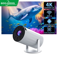 GOOJODOQ Mini Projector HY300 4K Android 11 Dual Wifi6 200 ANSI BT5.0 1080P 1280*720P Portable Mini Home Cinema Outdoor Projetor