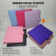 GLOSSY SYNTHETIC LEATHER BINDER SIZES A6, A5 & B5 15 COLOR PILHAN