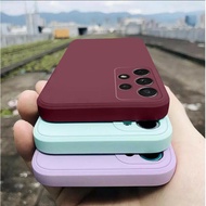 Luxury Square Liquid Silicone Case For Samsung Galaxy A72 5G A12 5G A32 4G A32 5G A42 5G A52 5G Lens