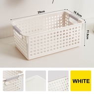 (BUNDLE OF 2) Citylife Plastic Storage Basket Organizer Toy Storage Kitchen Organizer with handle Ba