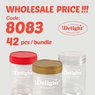 🔥Wholesales🔥[SP8083 x 42Pcs]H137 x W93.5mm PET jar bottle plastic container biscuit jar biskut conta