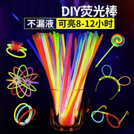 Fluorescent Sticky Clothes Light Children Non-Toxic Fluorescent Colorful Party Colorful Light Silver