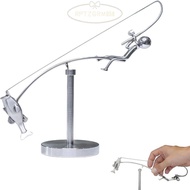 RPTZGRM058 The Fisherman Balancing Sculpture, Gift Desk Ornament Kinetic Fishing Sculpture, Creative