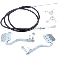 Go Kart Brake Throttle Pedals with 71 inch Go Kart Throttle Cable Kit for Go Kart Cart Predator 212c
