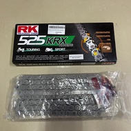 100% ORIGINAL RK RANTAI 525KRX RX-RING XRING X RING 525 KRX X 120L RANTAI XRING RK JAPAN 525KRX 120L