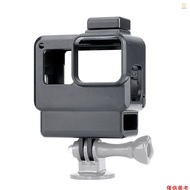 Andoer Vlog Case Action Camera Housing Shell Vlogging Cage Frame with Cold Shoe Mount for GoPro Hero