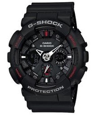 CASIO手錶專賣 G-SHOCK耐衝擊GA-120-1A多層次錶盤 黑蜘蛛人 全新公司貨~附六角鐵盒~