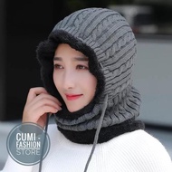 Women's Winter Knitted Beanie Hat Imported Wool Beanie Hat Grey