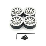 4ชิ้นโลหะล้ออัพเกรด Hub ริมสำหรับ WPL C14 C24 C34 C44 B14 B36 FY JJRC อัพเกรดชิ้นส่วน Rc รุ่นตีนตะขา